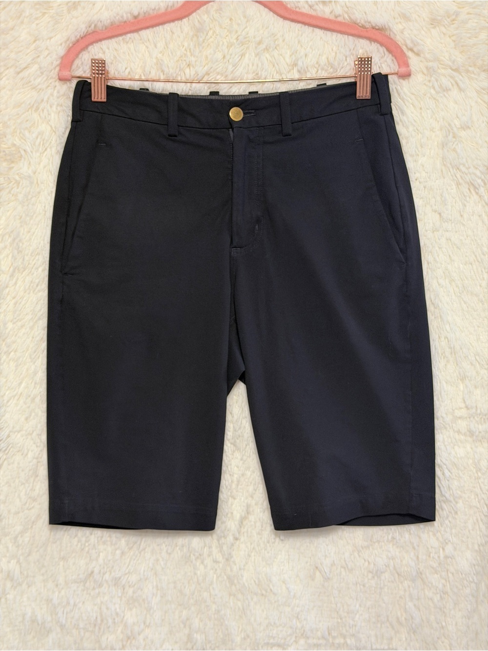 Lululemon Mens ABC Shorts Size 30 Black Golf Preppy Performance Chino Pockets